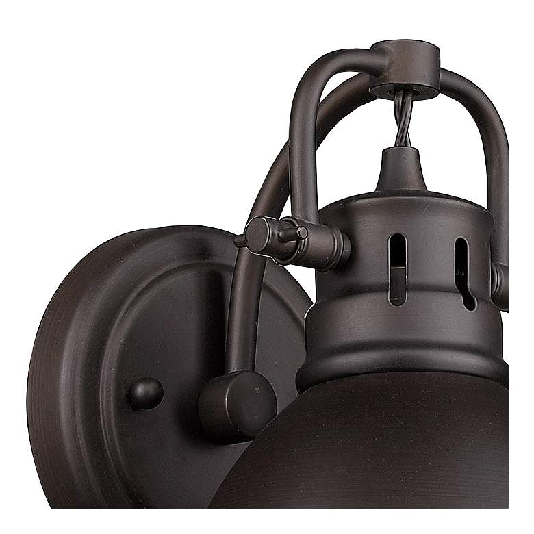 Image 2 Duncan 8 1/2" High Rubbed Bronze Wall Sconce more views