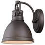 2_Duncan 8 1/2" High Rubbed Bronze Wall Sconce more views