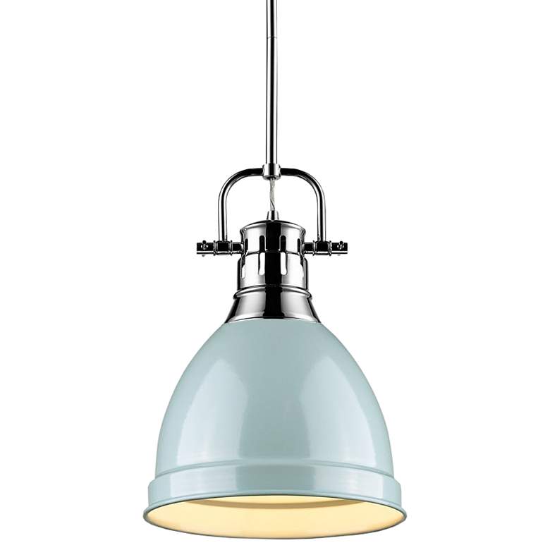 Image 1 Duncan 8 3/4" Wide Chrome Mini Pendant