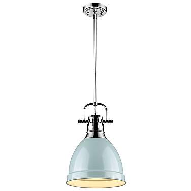 Duncan 8 3/4" Wide Chrome Mini Pendant
