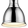 Duncan 9" Wide Chrome Mini Pendant with Chain