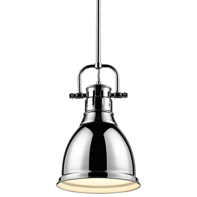 Image 2 Duncan 9 inch Wide Chrome Mini Pendant with Rod