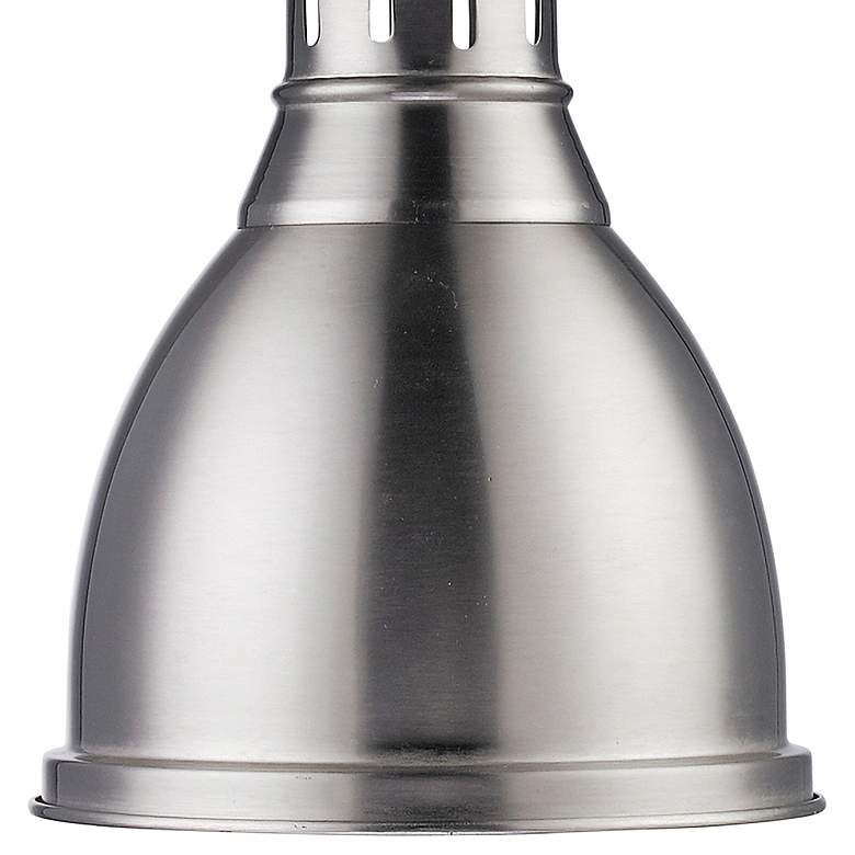 Image 3 Duncan 9" Wide Pewter Mini Pendant with Chain more views