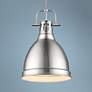 Duncan 9" Wide Pewter Mini Pendant with Rod