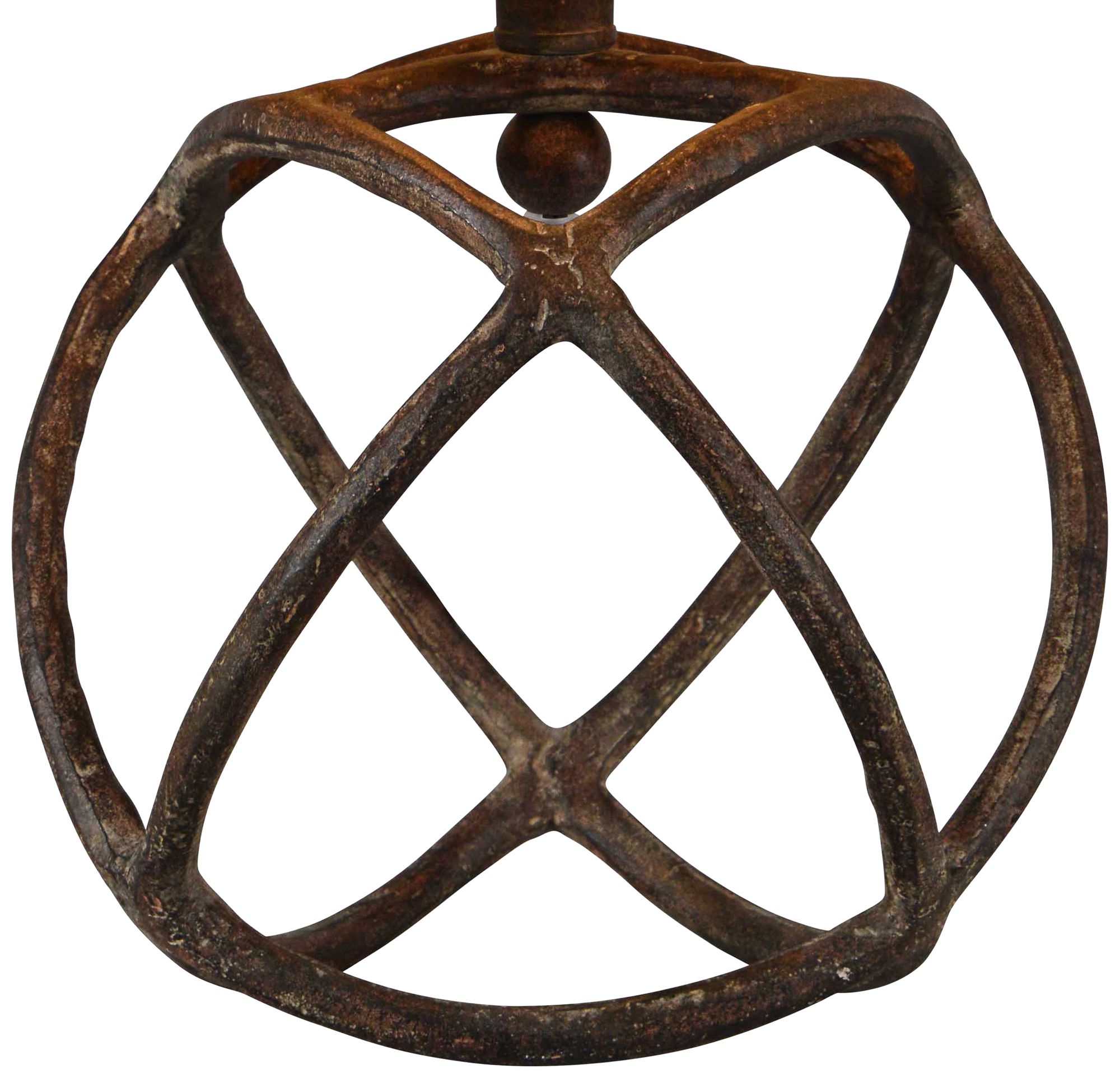 Image 3 Duncan Antique Bronze 20" High Rustic Open Cage Accent Table Lamp more views