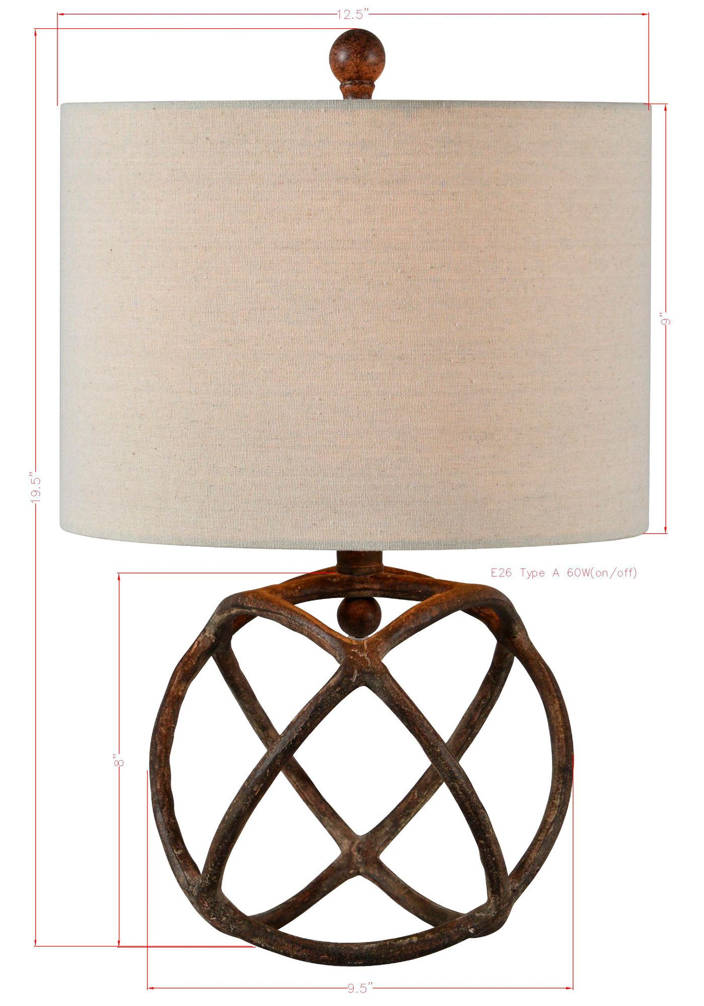 Image 5 Duncan Antique Bronze 20" High Rustic Open Cage Accent Table Lamp more views