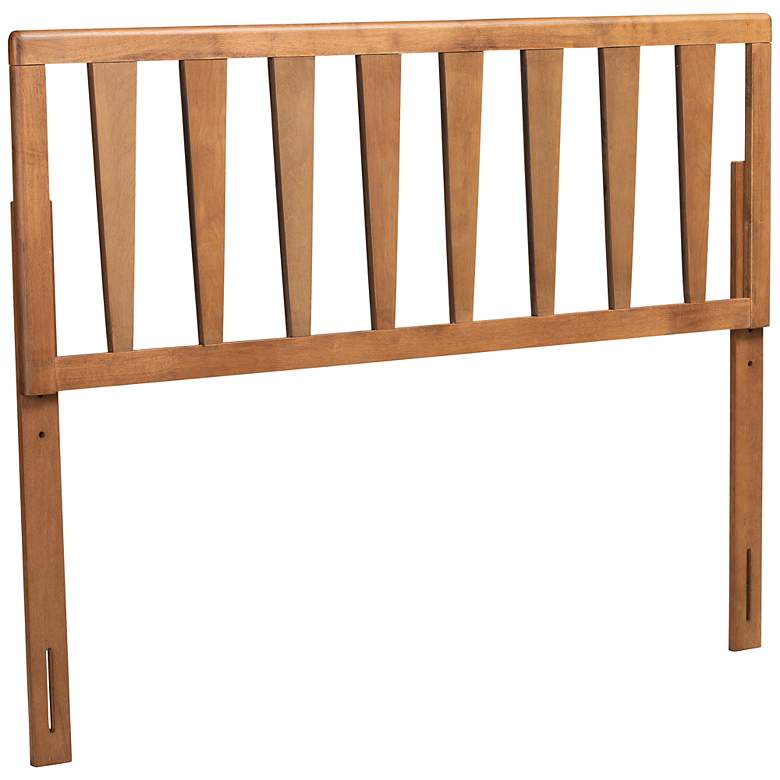 Image 2 Duncan Ash Walnut Rubberwood Open Slat Queen Headboard
