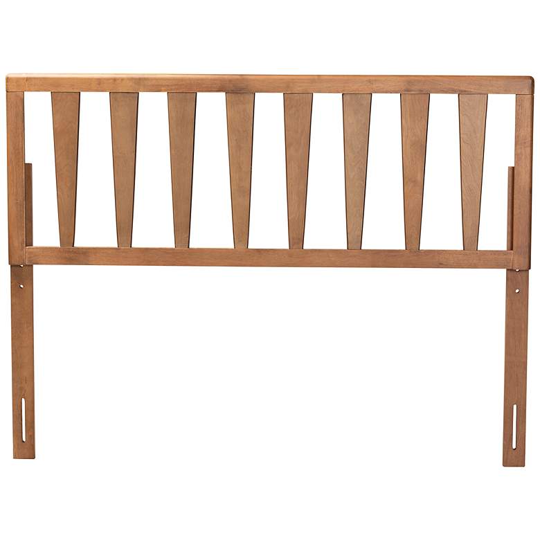 Image 4 Duncan Ash Walnut Rubberwood Open Slat Queen Headboard more views