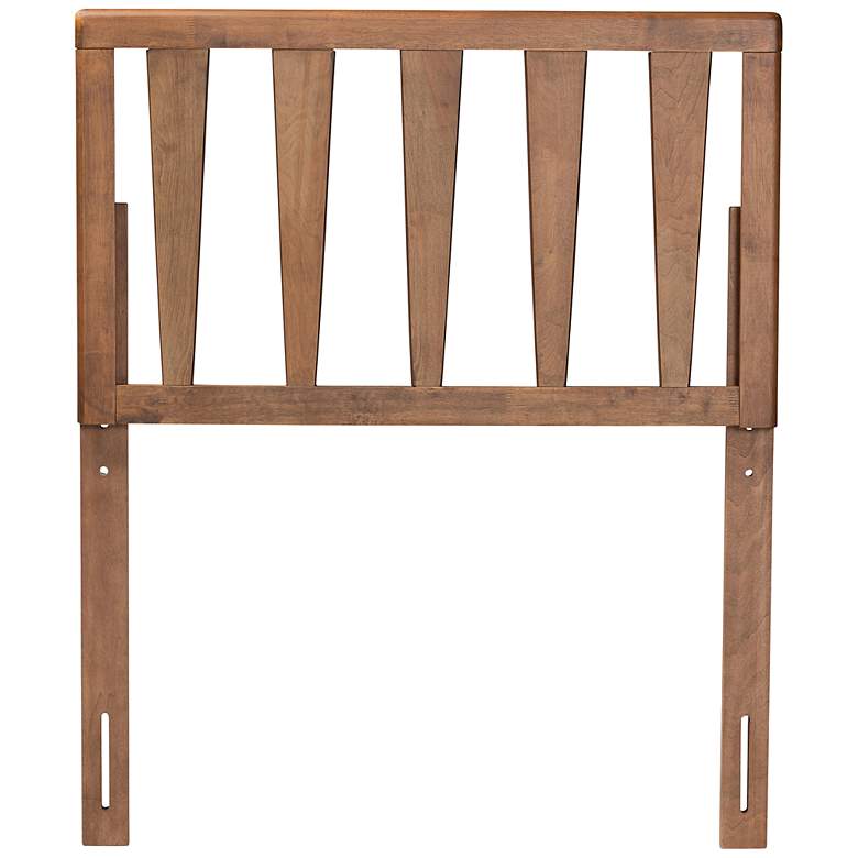 Image 4 Duncan Ash Walnut Rubberwood Open Slat Twin Headboard more views