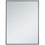 2_Duncan Black Metal 30" x 40" Vanity Wall Mirror
