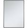 Duncan Black Metal 30" x 40" Vanity Wall Mirror