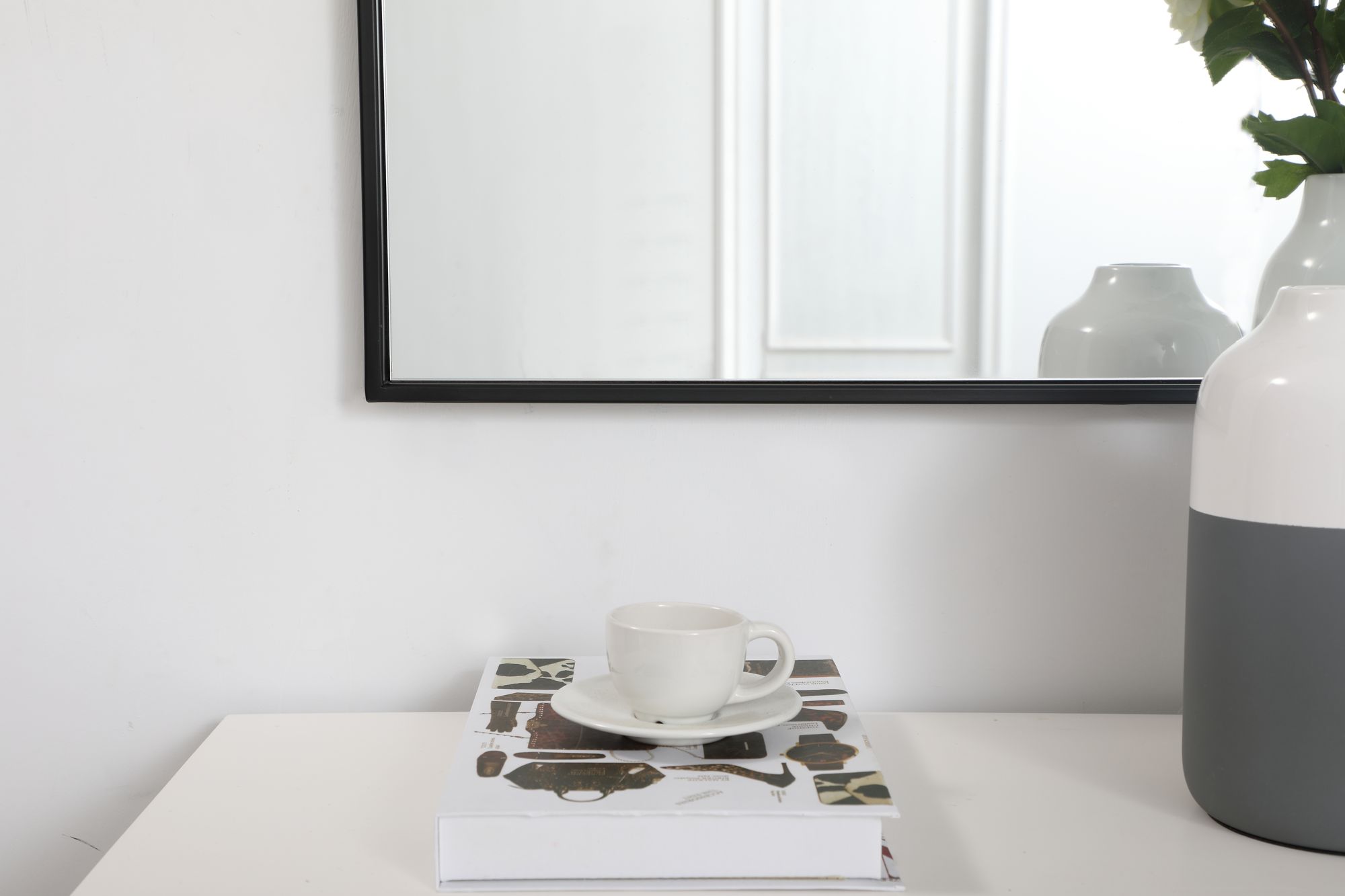 Duncan Black Metal 30" x 40" Vanity Wall Mirror