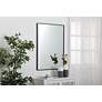 5_Duncan Black Metal 30" x 40" Vanity Wall Mirror more views