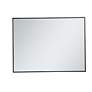 7_Duncan Black Metal 30" x 40" Vanity Wall Mirror more views