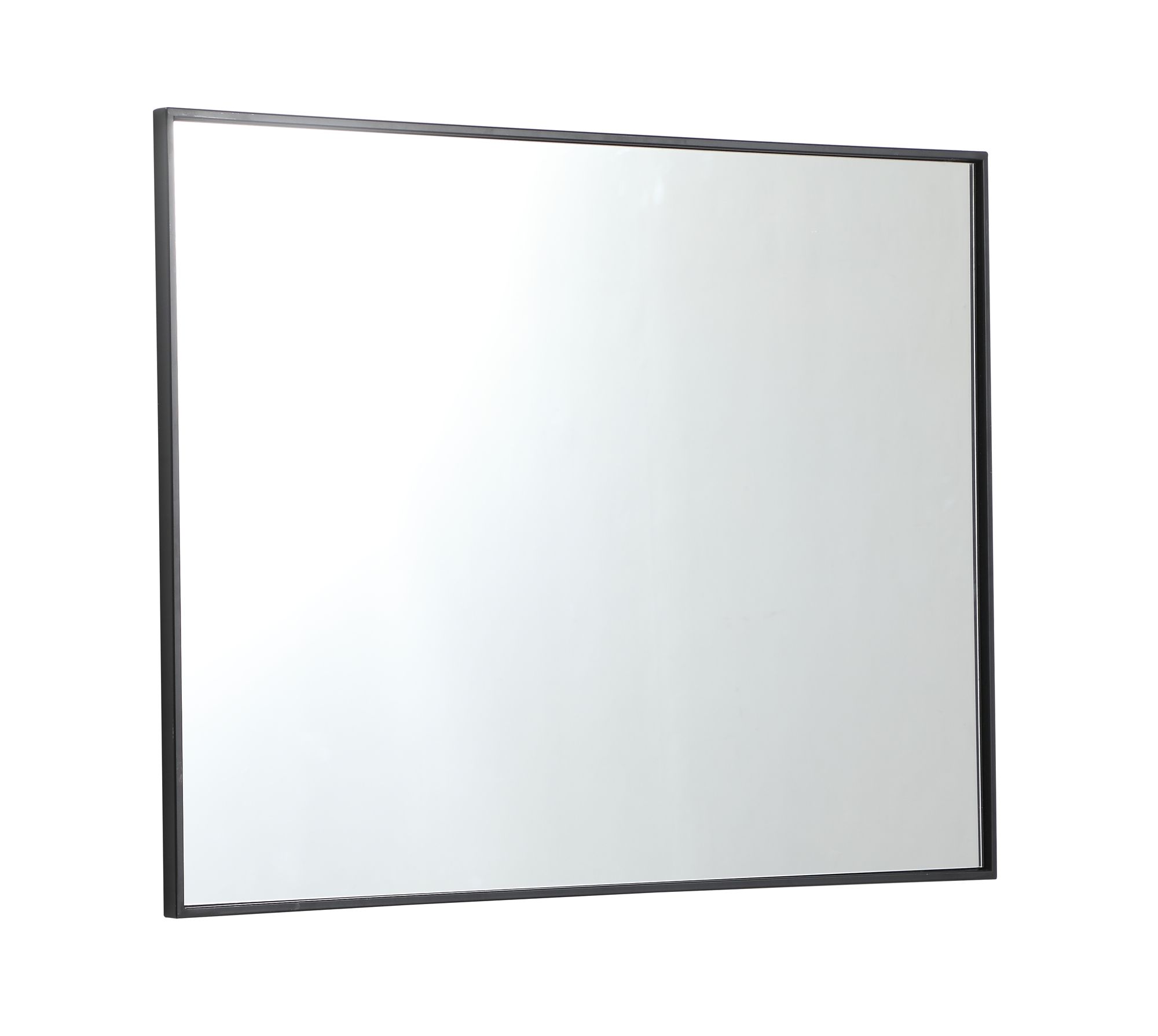 Duncan Black Metal 30" x 40" Vanity Wall Mirror