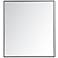 Duncan Black Metal 36" x 40" Vanity Wall Mirror