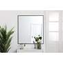 4_Duncan Black Metal 36" x 40" Vanity Wall Mirror more views