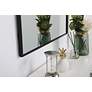 Duncan Black Metal 36" x 40" Vanity Wall Mirror in scene