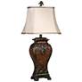 Dundee 33 1/2" Gold and Faux Crocodile Traditional Table Lamp