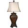 Dundee 33 1/2" Gold and Faux Crocodile Traditional Table Lamp