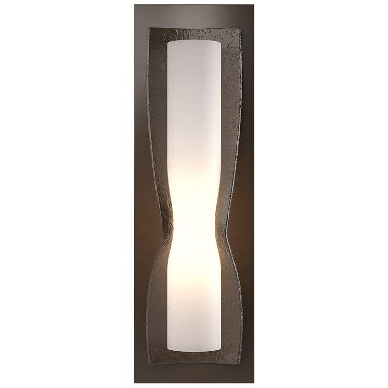 Image 1 Dune Sconce - Bronze Finish - Opal Glass