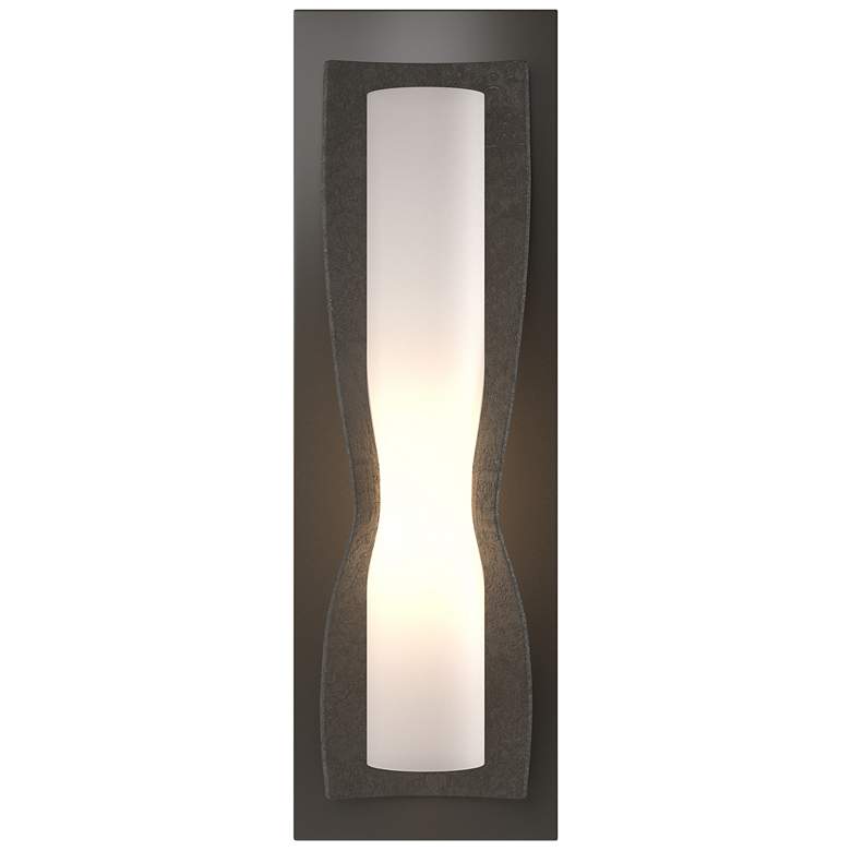 Image 1 Dune Sconce - Dark Smoke Finish - Opal Glass