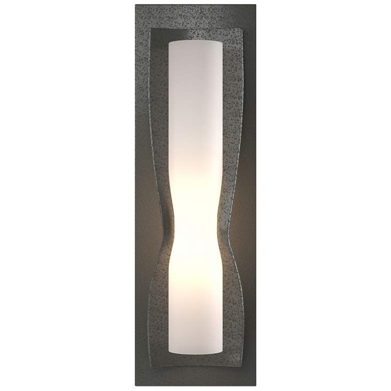 Image 1 Dune Sconce - Natural Iron Finish - Opal Glass