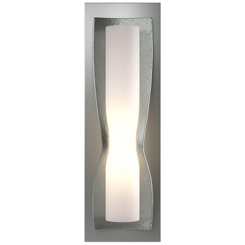 Image 1 Dune Sconce - Vintage Platinum Finish - Opal Glass