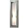 Dune Sconce - Vintage Platinum Finish - Opal Glass