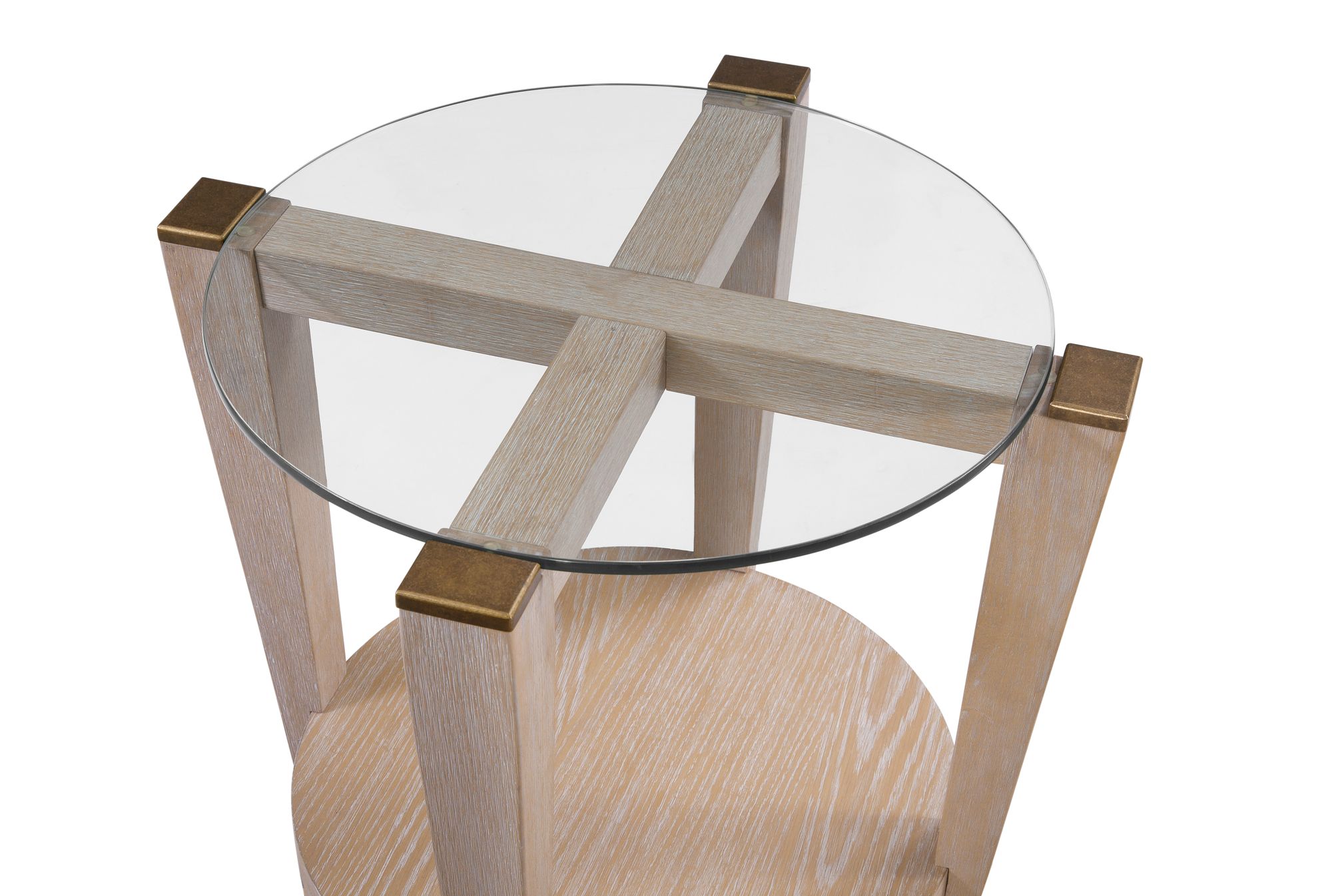 Image 7 Dunes 24" High Bleached Oak End Table more views