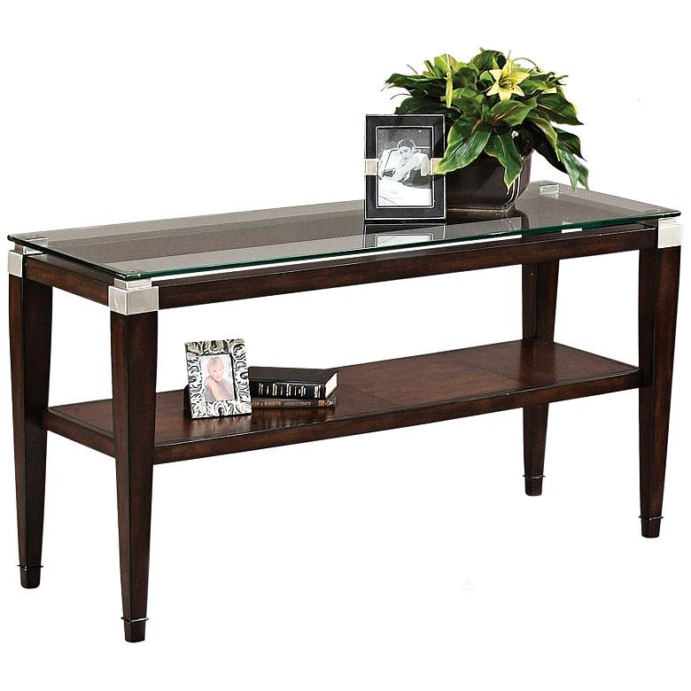 Image 1 Dunhill 54" Wide Lido Walnut Console Table