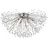 Dunkirk 30"W Polished Nickel Crystal 6-Light Ceiling Light