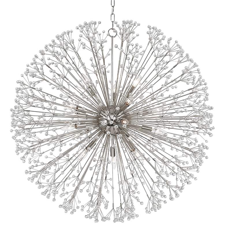 Image 2 Dunkirk 40" Wide Polished Nickel 16-Light Sputnik Chandelier