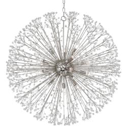 Dunkirk 40" Wide Polished Nickel 16-Light Sputnik Chandelier