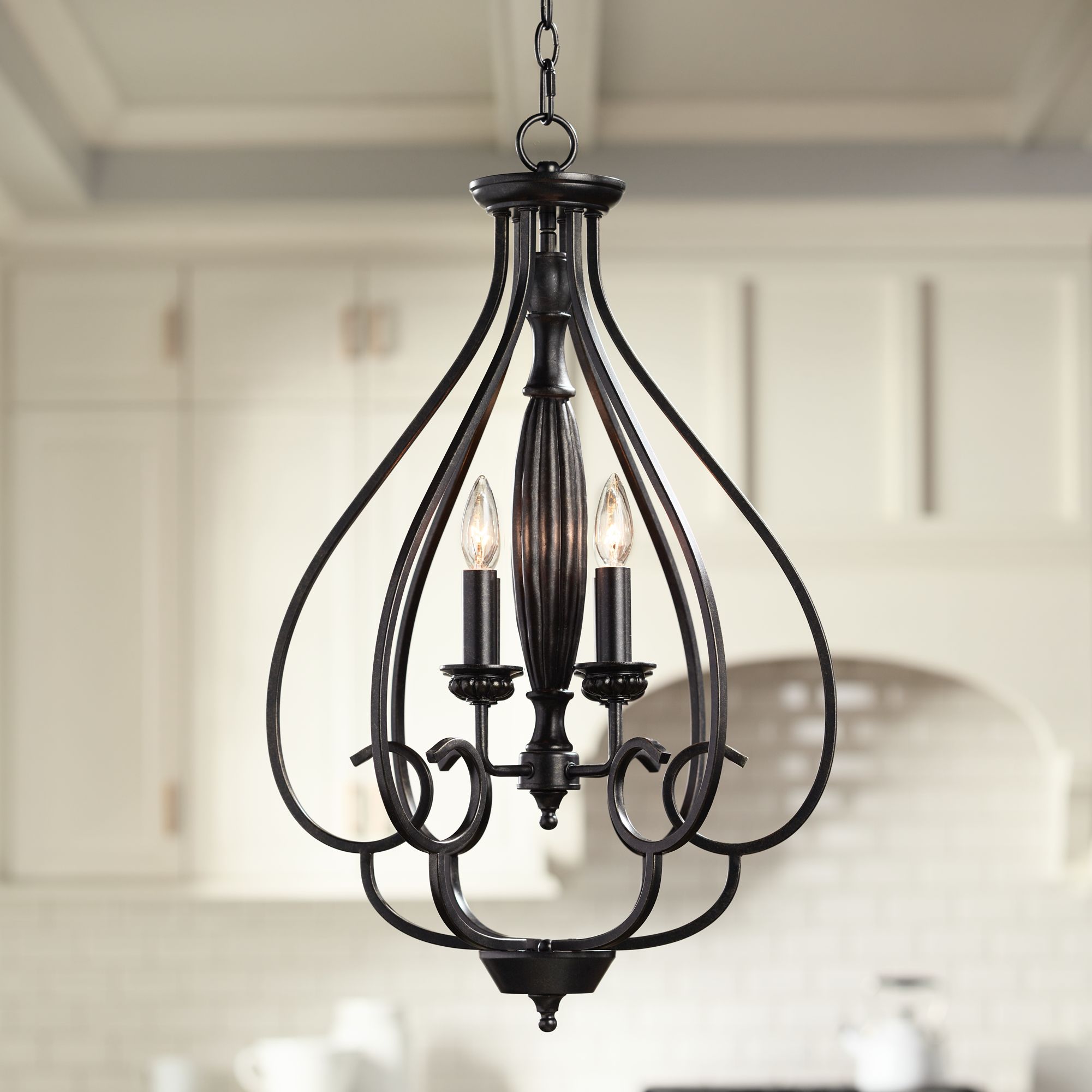 foyer chandelier bronze