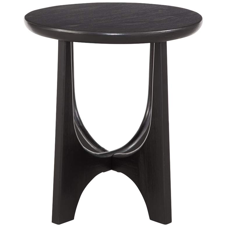 Image 1 Dunnigan 22" Matte Black Round End Table