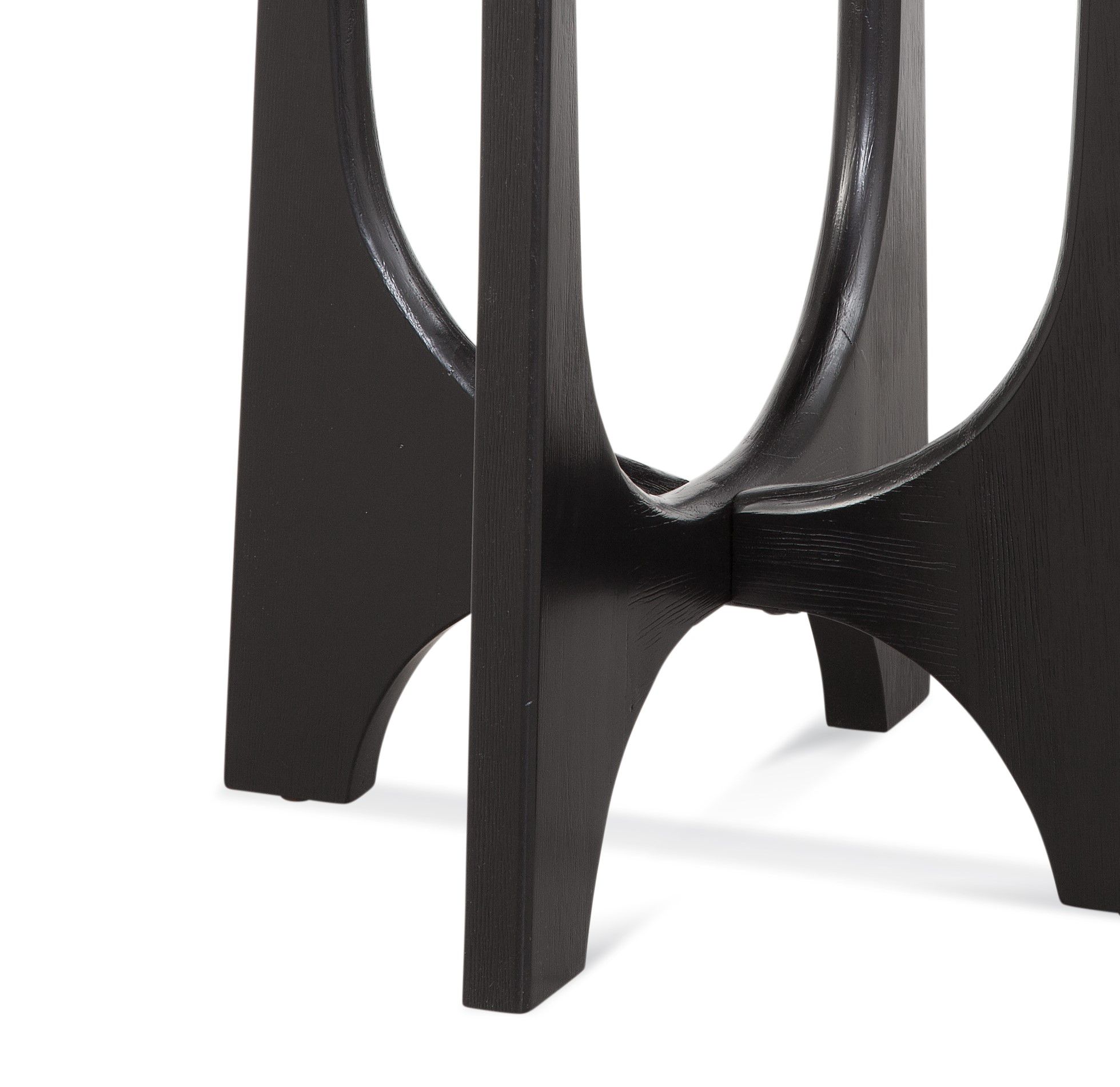 Image 5 Dunnigan 22" Matte Black Round End Table more views