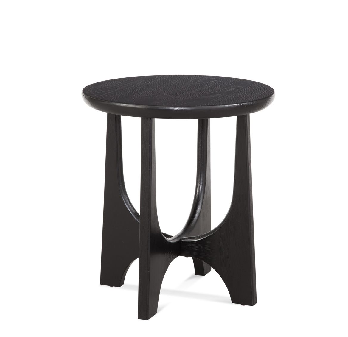 Dunnigan 22" Matte Black Round End Table
