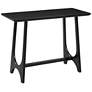 Dunnigan 32" Black Wood Console Table