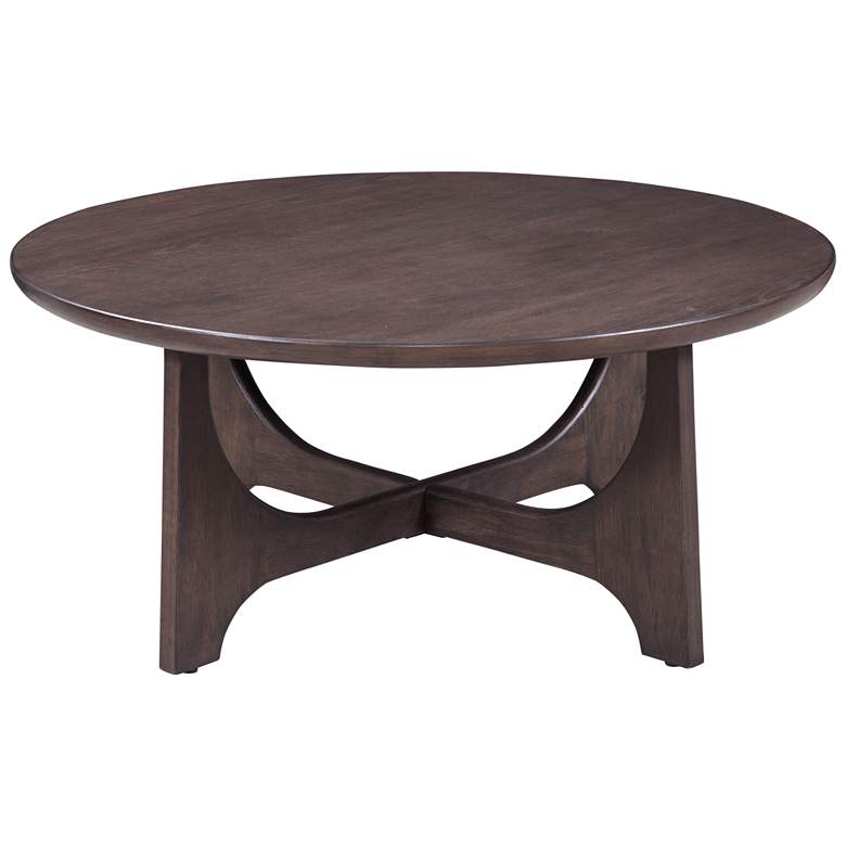 Image 1 Dunnigan 40" Wide Antique Brown Oak Cocktail Table