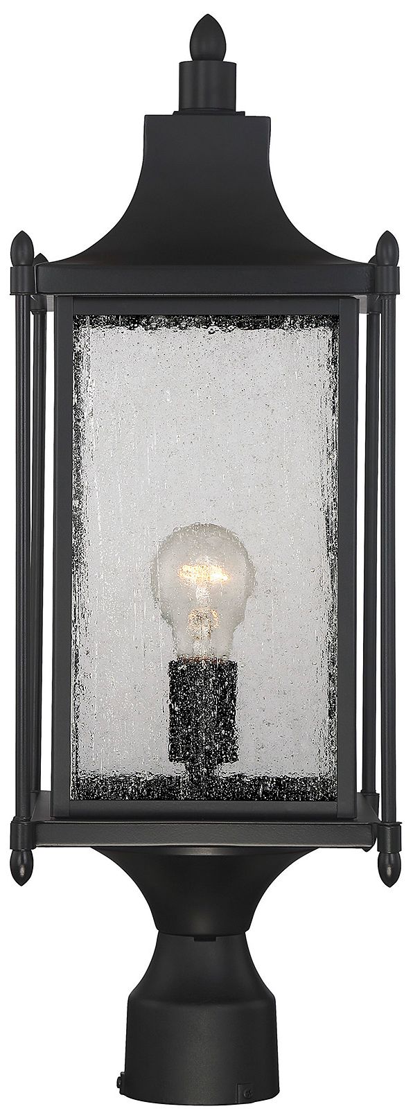 Image 5 Dunnmore 1-Light Outdoor Post Lantern in Black more views
