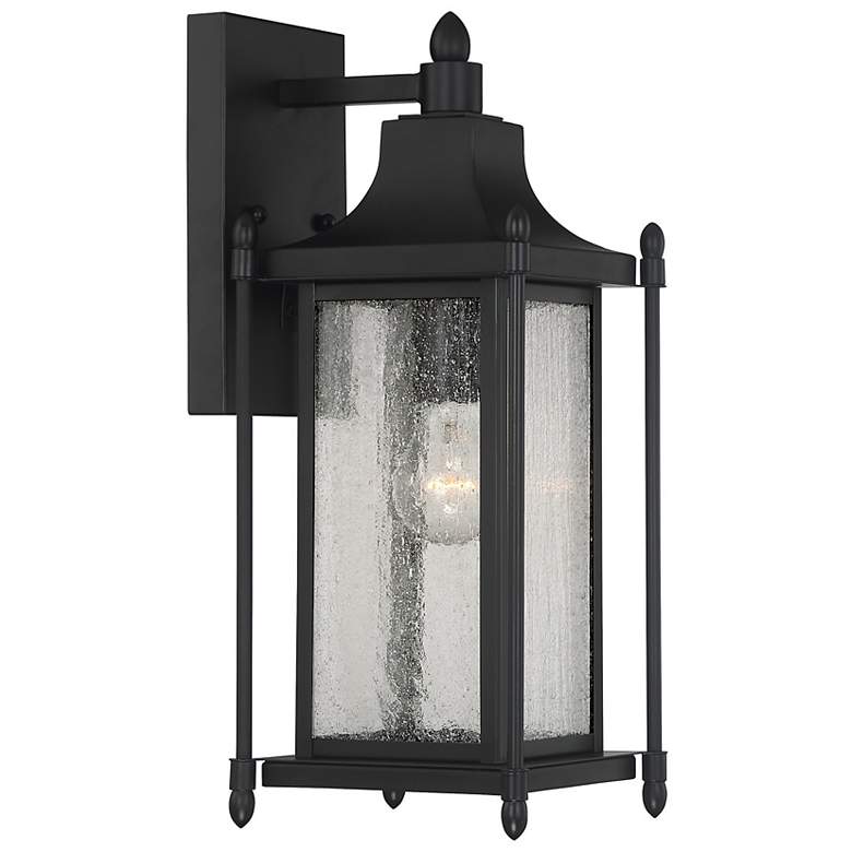 Image 4 Dunnmore 1-Light Outdoor Wall Lantern in Black more views