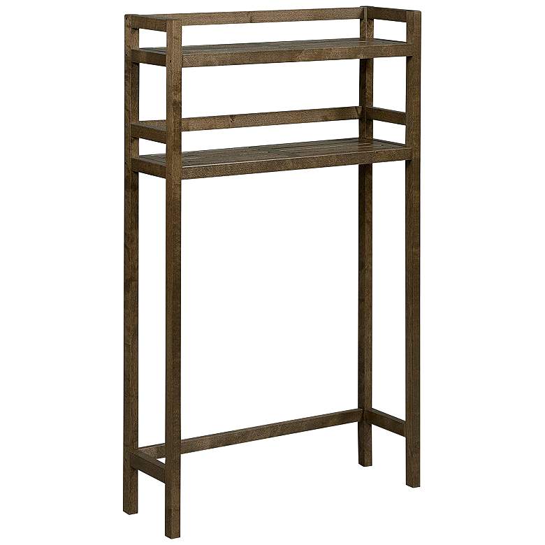 Image 1 Dunnsville 28 1/4" Wide Chestnut Toilet Storage Organizer