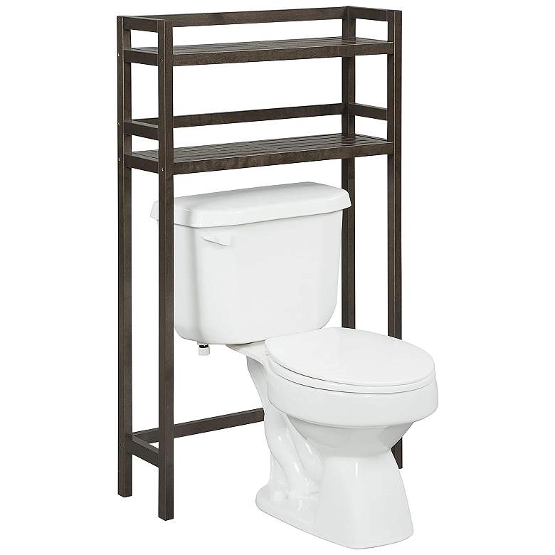 Image 1 Dunnsville 28 1/4" Wide Espresso Toilet Storage Organizer