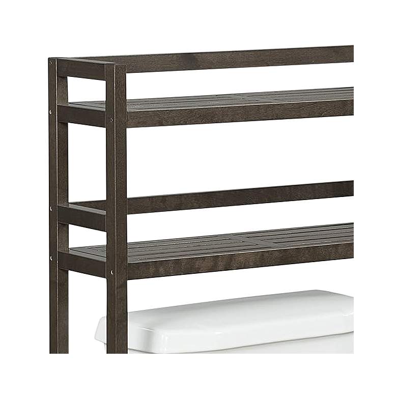 Image 2 Dunnsville 28 1/4" Wide Espresso Toilet Storage Organizer more views