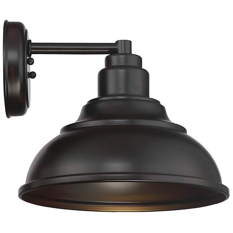 Image 4 Dunston DS 1-Light Dark Sky Wall Lantern in English Bronze more views