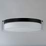 2_Duo 1-Light 16" Wide Black Flush Mount Light more views