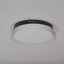 4_Duo 1-Light 16" Wide Black Flush Mount Light more views