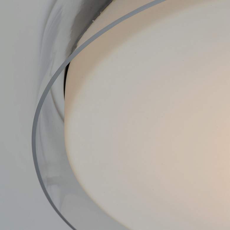 Image 5 Duo 1-Light 19.75" Wide Black Flush Mount Light more views