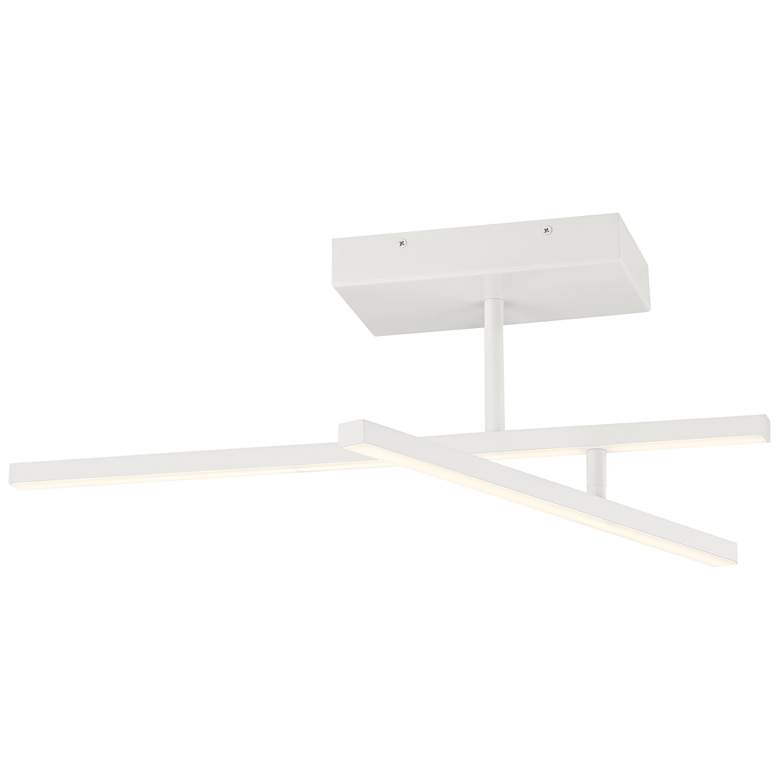 Image 1 Duo - Adjustable LED Semi-Flush, Track - Matte White - 15 W